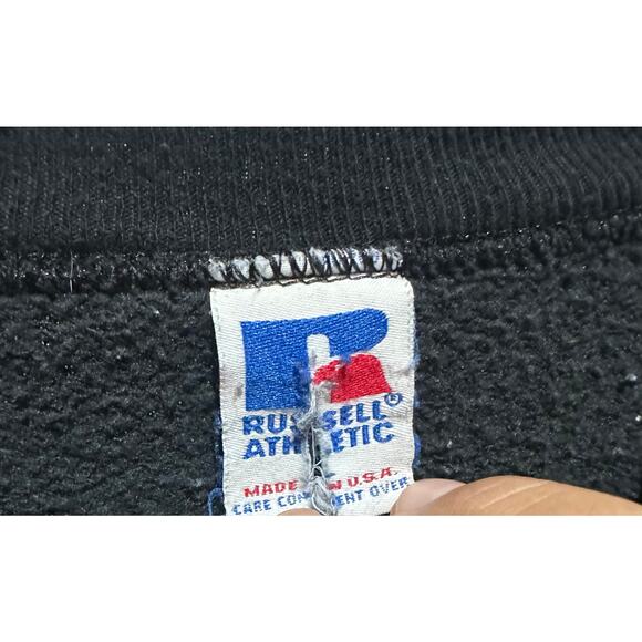 Vintage Wenatchee Blades Men's Hockey Crewneck Sweater Black Green Logo Rare! - Picture 4 of 7